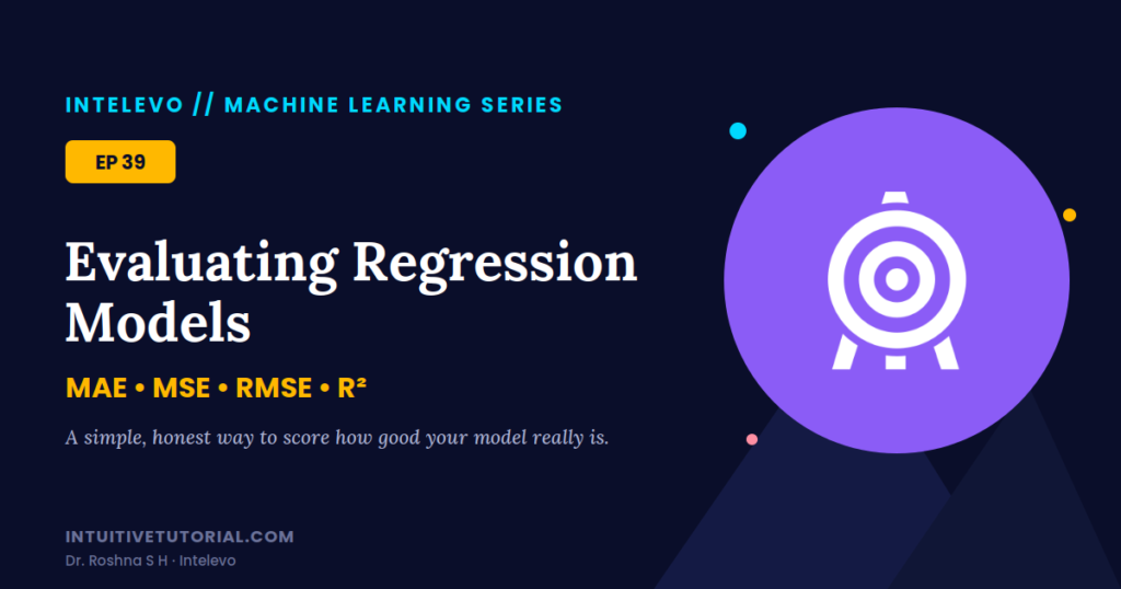 Evaluating regression models