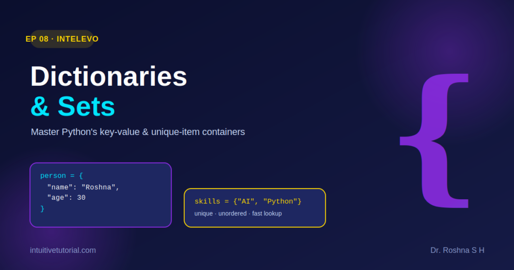 Python dictionaries and sets