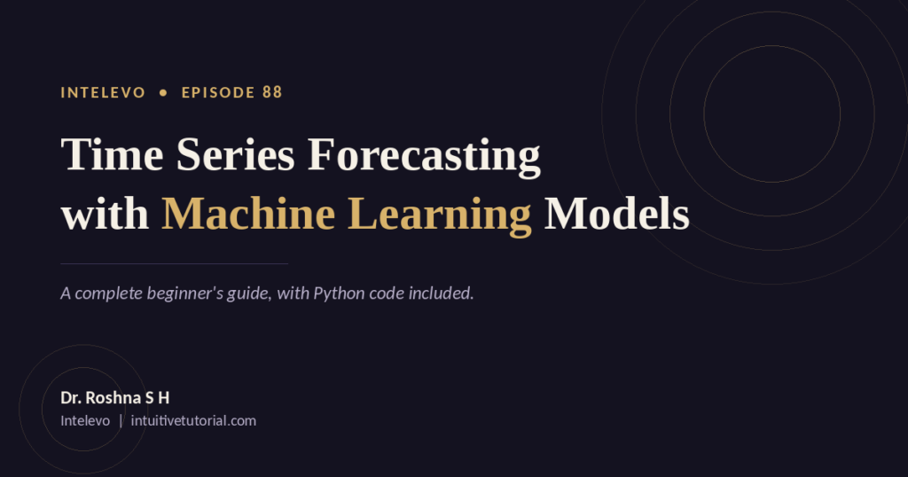 Time series forecasting with machine learning